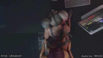 Harley and Futa Seong hui (Lord Breastish) [DC & Yakuza]