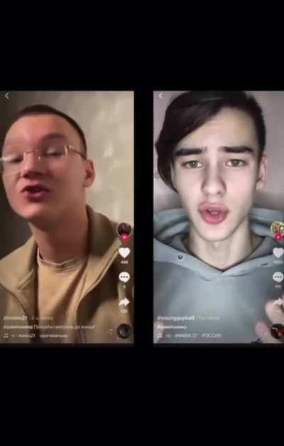 Russian influencers having the exact same speech about 