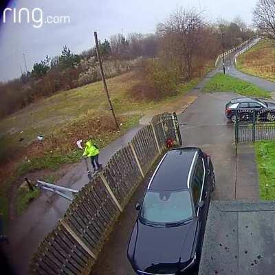 WCGW not paying attention when using a scooter .