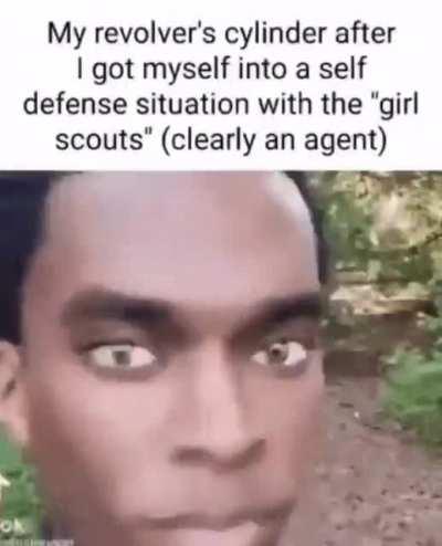 Never answering the door again