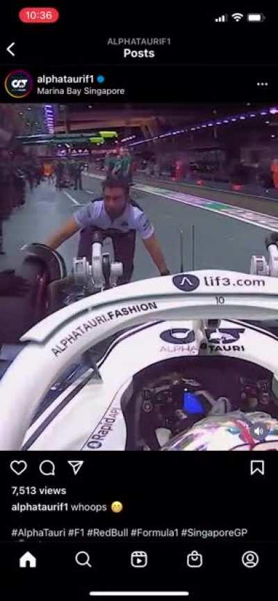 Alpha Tauri Admin back at it again with the memes