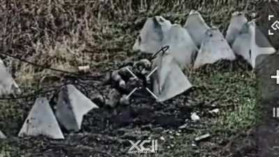 A Ukrainian sniper of the 92nd Assault Brigade took out a Russian motorbike assault soldier who has lost his bike. Pokrovsk direction. 16.12.2025