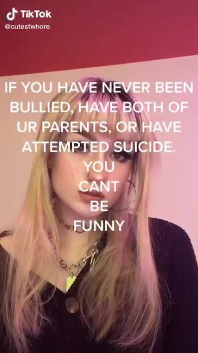 You’re not allowed to be funny