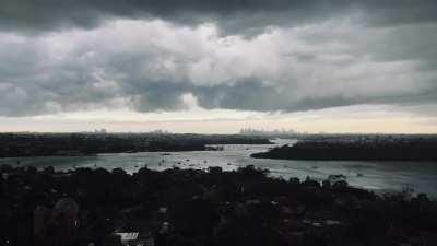 Time lapse of today's Sydney storm