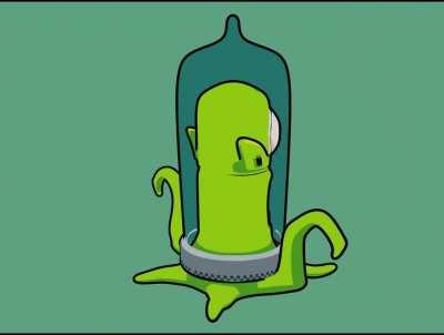 Stylized Alien from The Simpsons