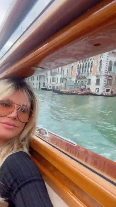 Underboobs in Venice waterway July 2 2024