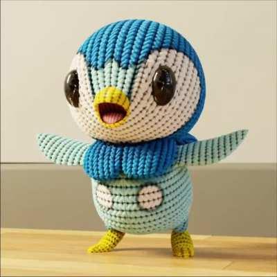 Piplup. Finally starting work on sinnoh starters!