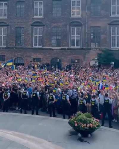 Zelensky in Denmark yesterday