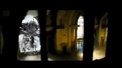 Me chasing my dog cause he stole my studio series BattleTrap 