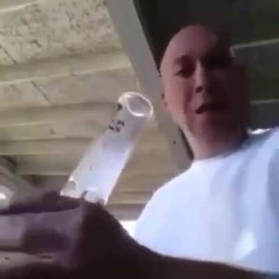 This guy should smoke some milk maybe he'll recover