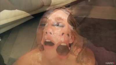 Birthday girl gets glazed 