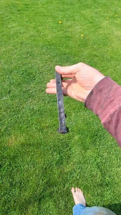Hand forged plant hanger