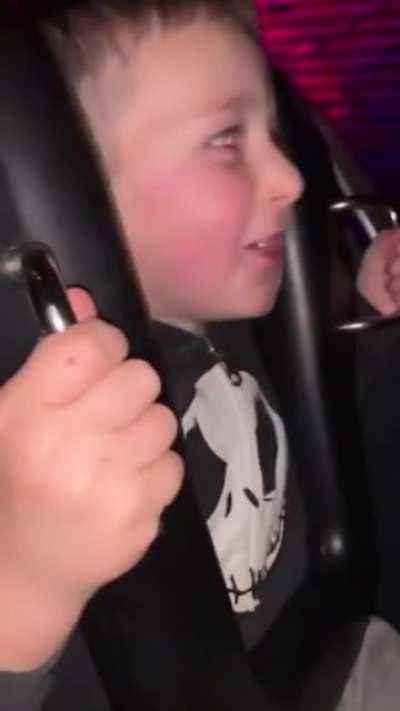 Kid instantly regrets his decision