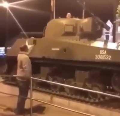 Don't tell me what to do dad! I have a tank.