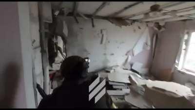 Special Operations Forces AZOV just published their footage of Bakhmut battles: movement between firing points and direct fire contact with the enemy