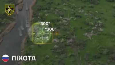 Artillery of the 28th Mechanized Brigade (Ukraine) strike Russian infantry, Donetsk