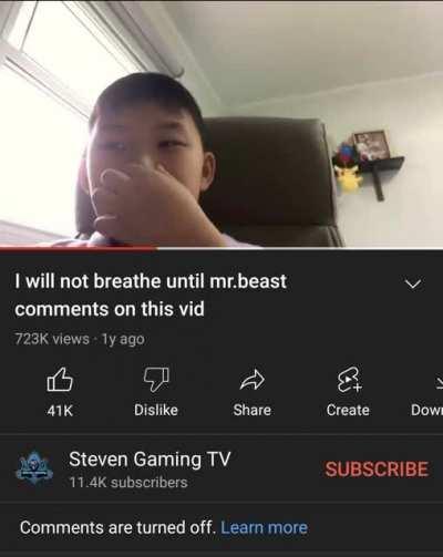 mr beast I don’t feel so good