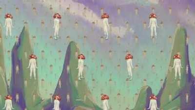 [A] loop from the upcoming Illustrated History of Mushroom One video (EbSynth and After Effects)