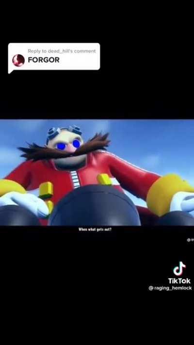 Dr egg man posted his news on Twitter