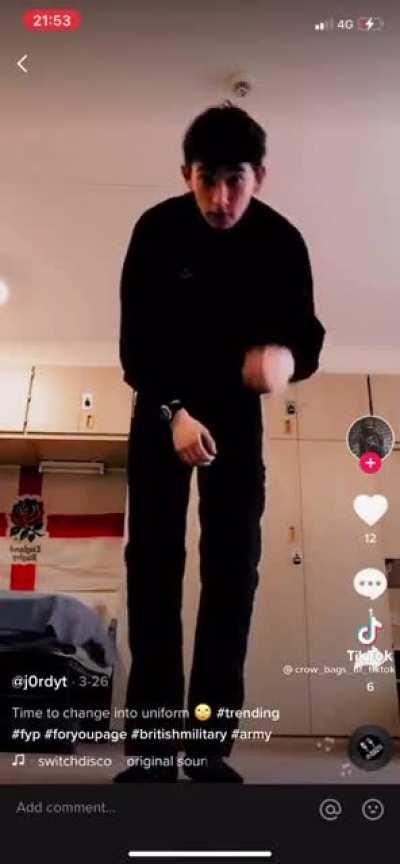 Opinions on social media once in. Looks like this guys still in basic.