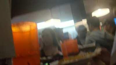 More creepshotted face of the hot waiter!