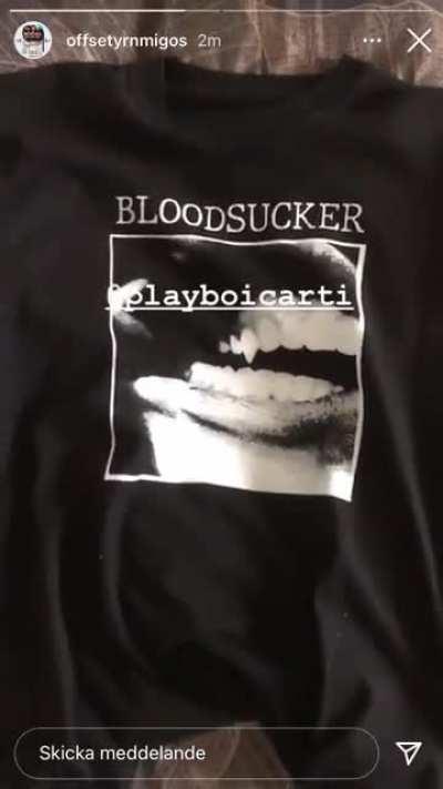 [CONCEPT] Offset receives playboi carti merch and starts moaning.