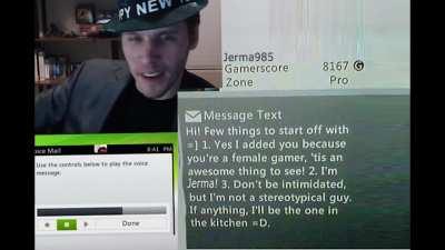 I hopped on Xbox Live and instantly got messaged by some creep 🙄