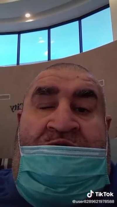 He really doesn’t like the hospital