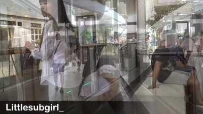 Flashing my pussy and tits in crowded mall [OC]