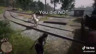 horse woke up and chose violence