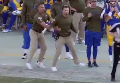 The LA Rams have an assistant coach whose job is to make sure Head Coach Sean McVay doesn't run into the officials