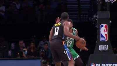 [Highlight] James Harden hits the step-back 3 over Tristan Thompson