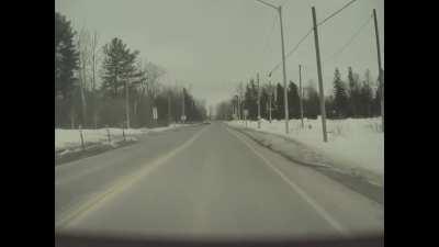 Passing on a double yellow, while speeding in a school zone, during school hours, almost not making it back in again... wtf man