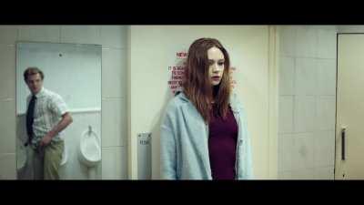 Karen Gillan getting railed from behind (in a film she wrote and directed herself)