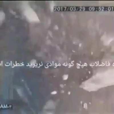 WCGW throwing a cigarette down a hole