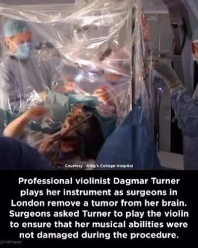 Being awake during brain surgery is something I hope I'll never get to experience