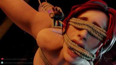 The Awakening ShibariTime part 2 Public (the rope dude )[the witcher]