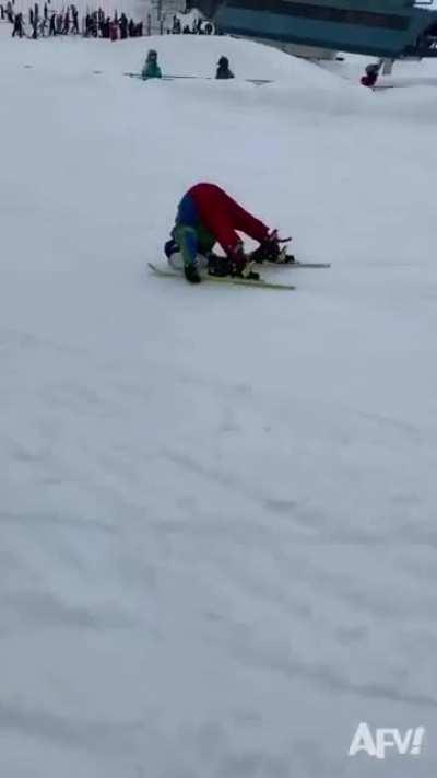 To jump on skiis