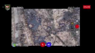 🇺🇦🇷🇺 Another dogfight between a Ukrainian and Russian drone at the front line. (March 27, 2023. eastern Ukraine)