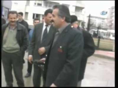 Firefighter Burning Himself in Fire Training