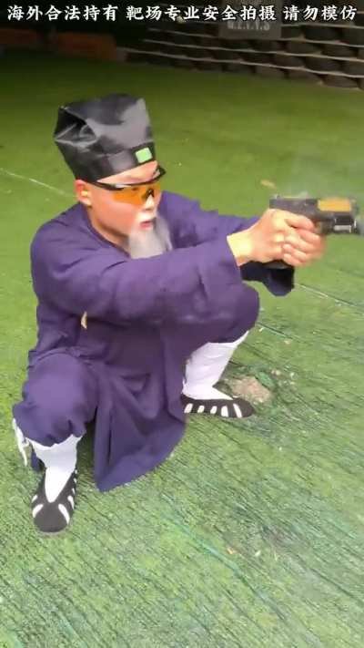 The old chinese sharpshooter wiseman