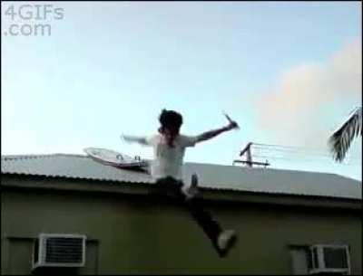 The Roof Surfing Challenge...