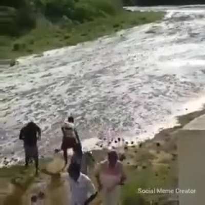 The Beauty of Our Tradition, We respect all the things created by Divine.
Farmers of Tamil Nadu welcoming Kaveri River.