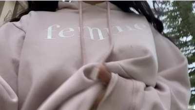 I like distracting men with my big boobs