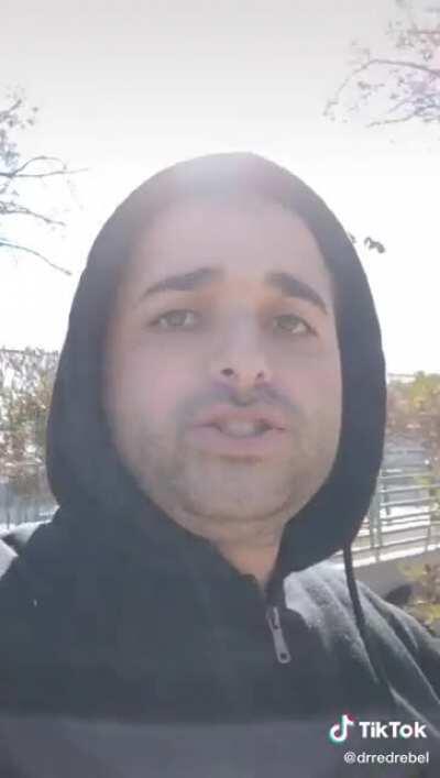 Not political he just loves his step-dad