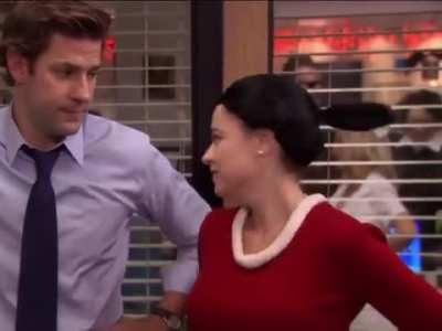 She looks cute as Olive Oyl (S7E6)