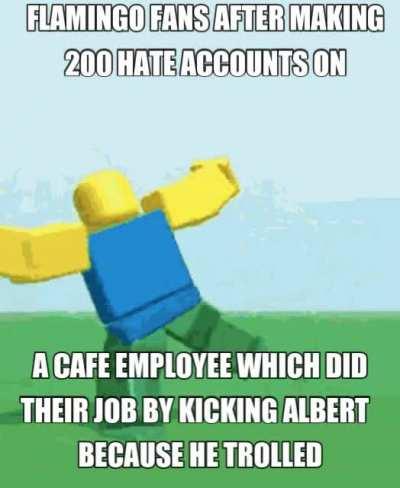 i hate flamingo fans with a burning passion