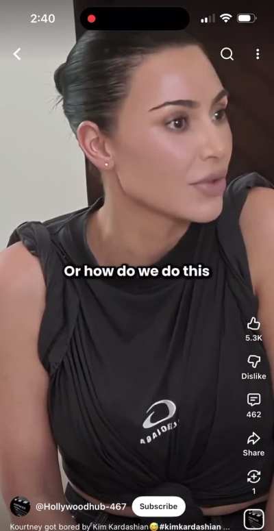 Kortney probably thinks it’s fake too and doesn’t like keeping up with the family of liars… (not saying she hasn’t fed into it and contributed)