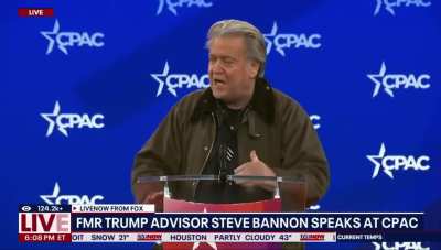 Steve Bannon did a Seig Heil on stage at CPAC