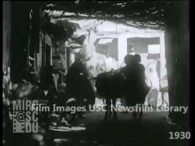 Moroccan population between 1929-1930, markets, etc... (with sound)